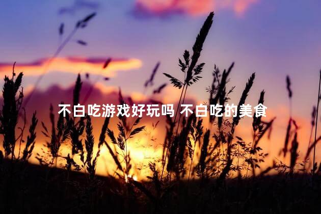 不白吃游戏好玩吗 不白吃的美食